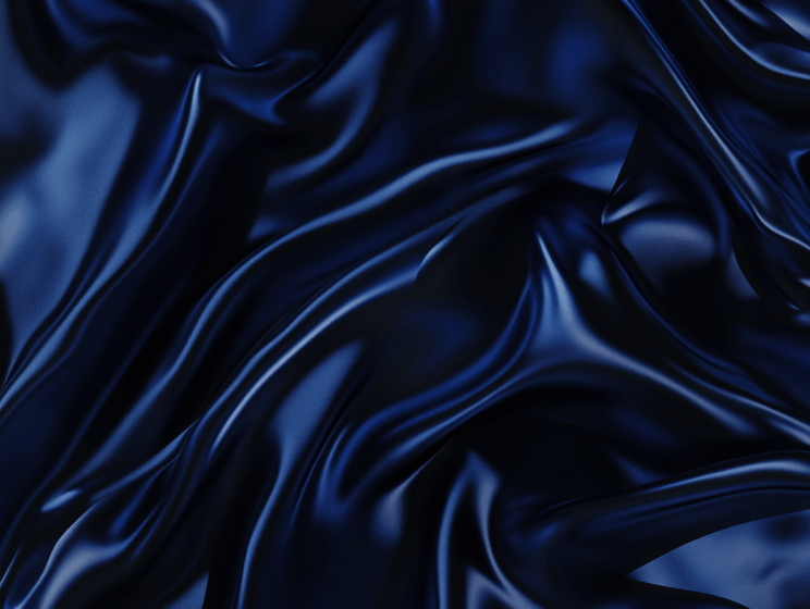 dunkelblauer crepe satin